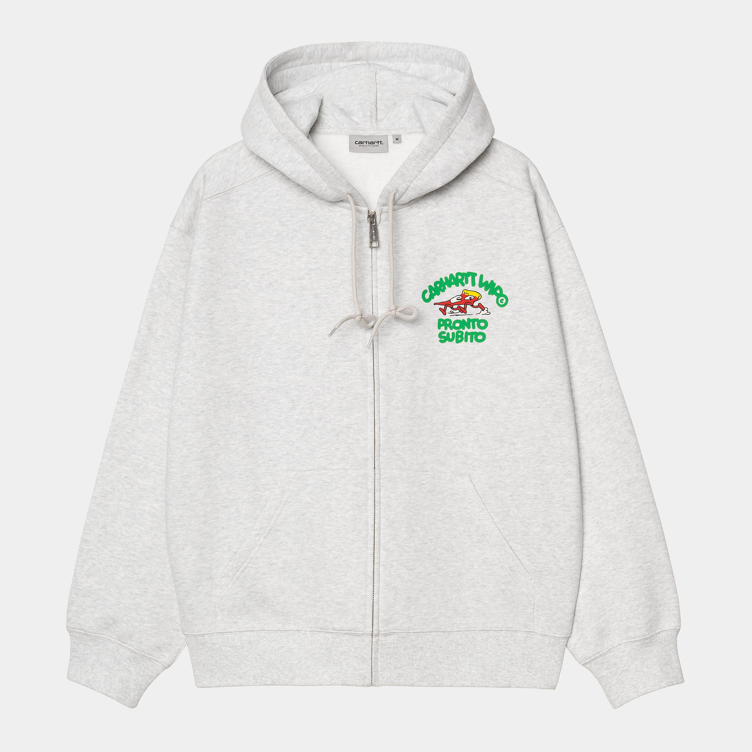 Carhartt WIP Hooded Pronto Zip Sweat Ash Heather