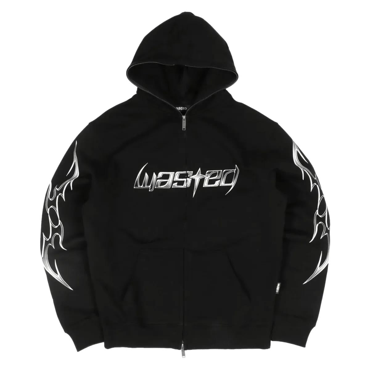 Wasted Paris Metal Blade Full Zip Hoodie - Black