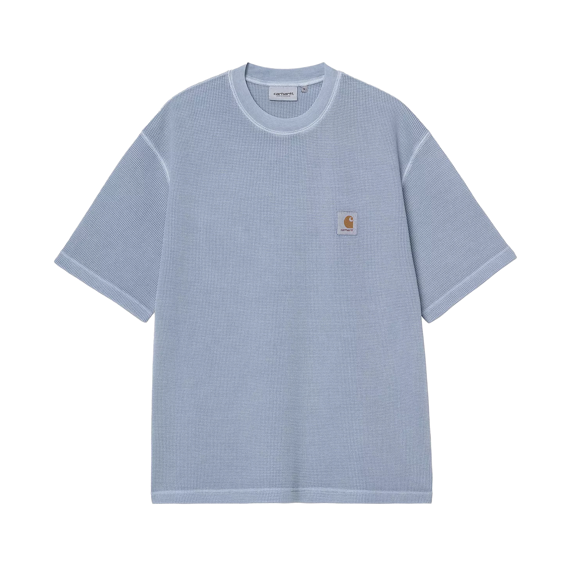 Carhartt WIP S/S Nelson Waffle Tee Gentle Blue (Garment Dyed)