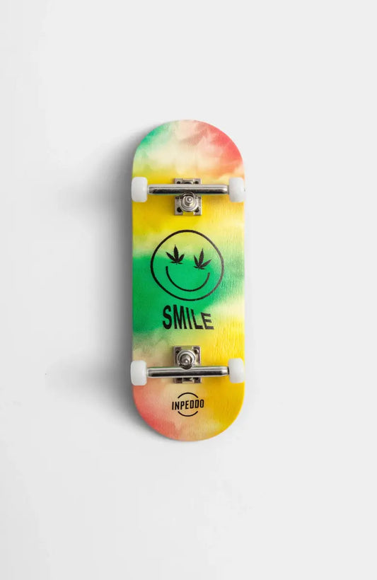 Inpeddo Fingerboard Complete. 3rd Gen, SMILE TIE-DYE - 34 mm