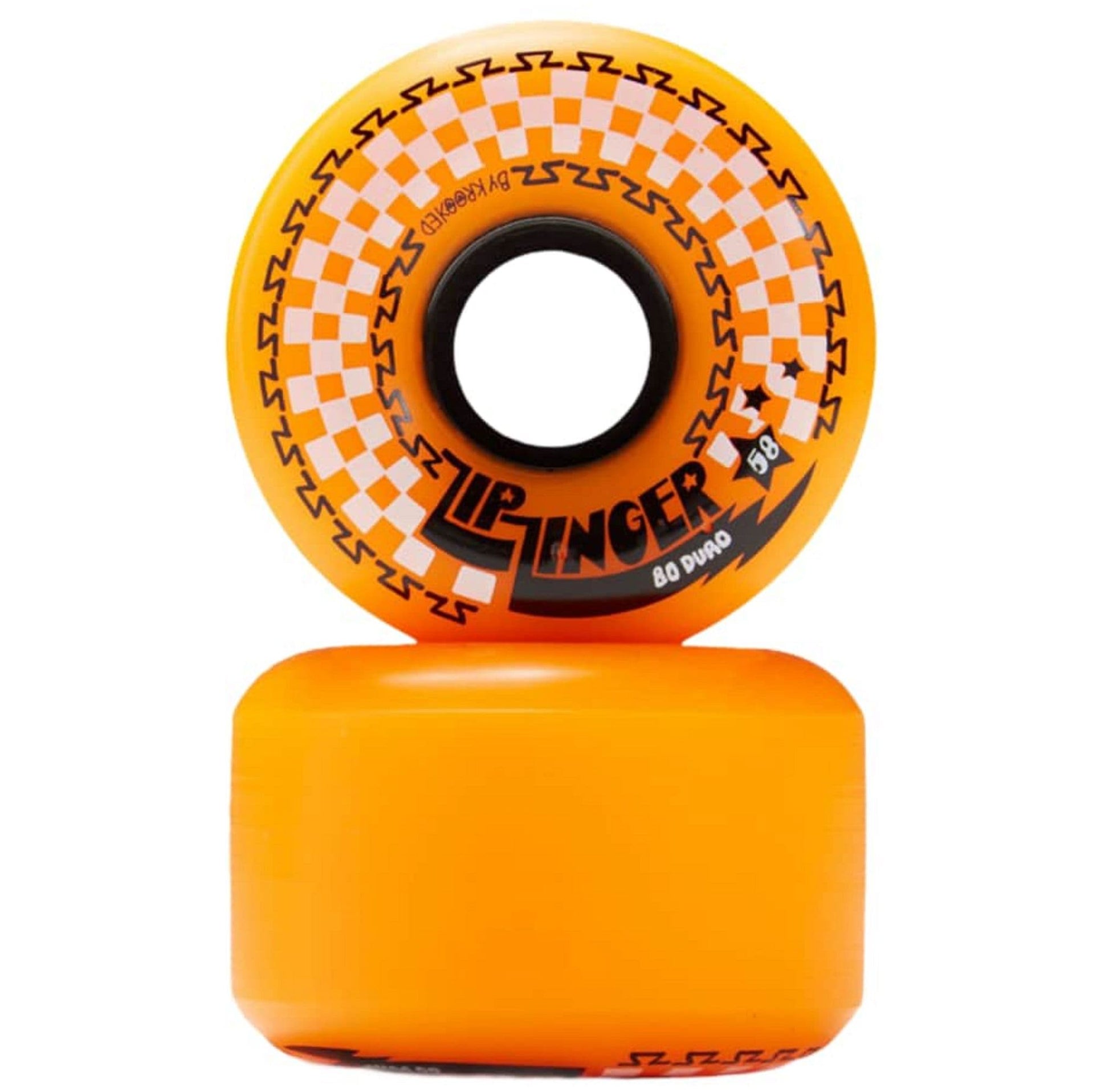 Krooked Zip Zinger Wheels 80D Orange 58mm