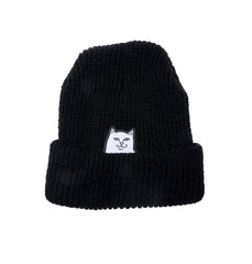 RipNDip Lord Nermal Ribbed Beanie Black