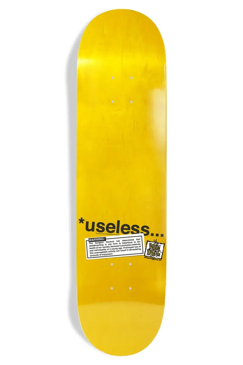 New Deal Useless Wooden Toys NTSC Popsicle Yellow 8.5
