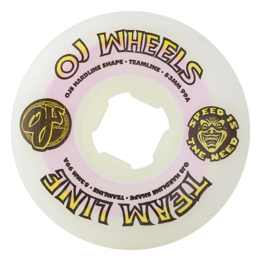 OJ Wheels - Team Line Original White/Yellow/Purple 53mm 99a