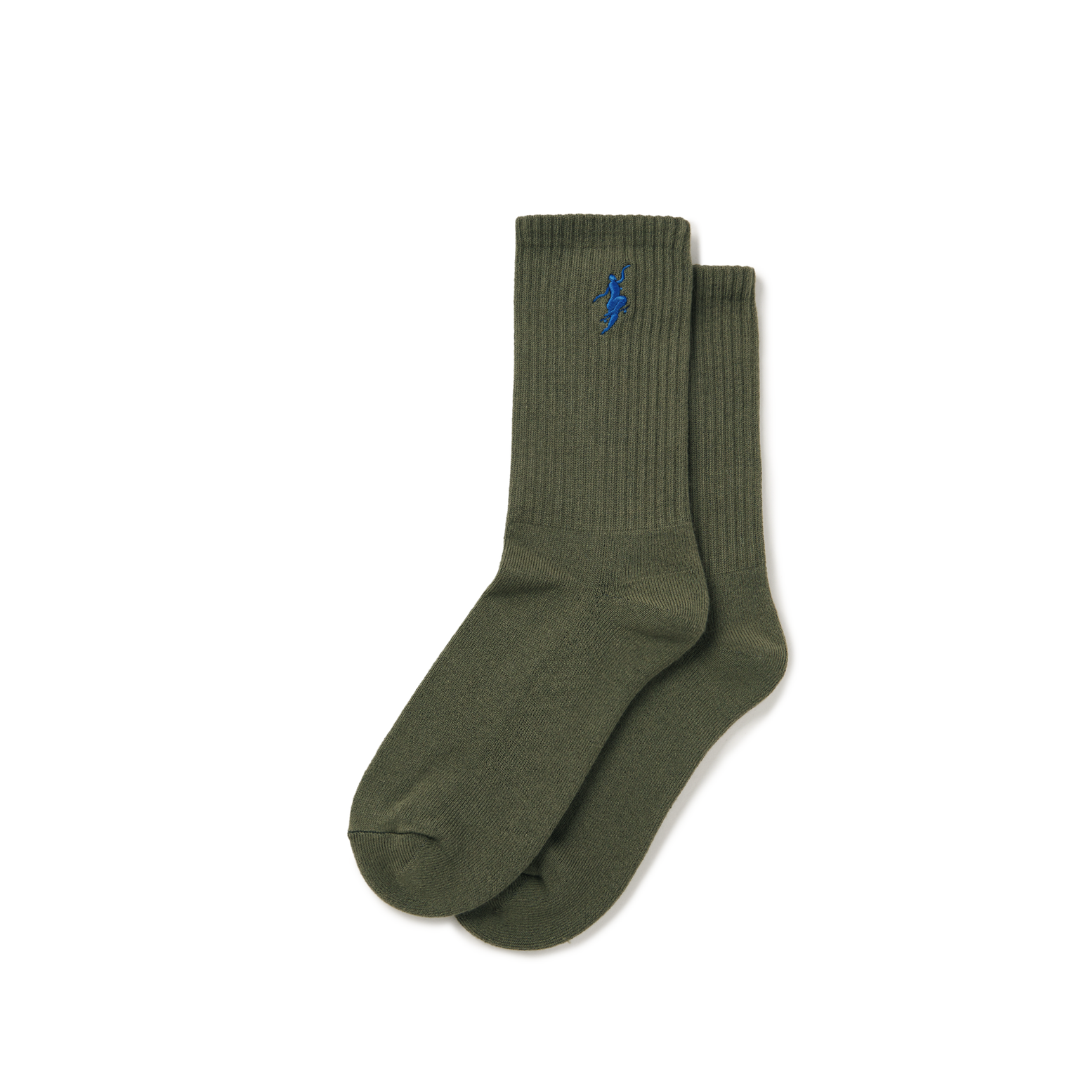 Polar No Comply Socks Dusty Olive/Blue