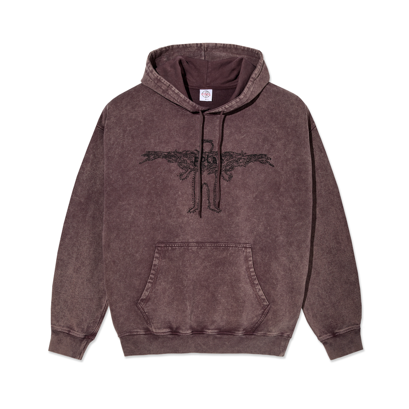 Polar Acid Frank Hoodie Soul Bordeaux