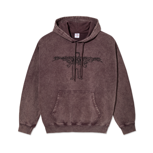 Polar Acid Frank Hoodie Soul Bordeaux