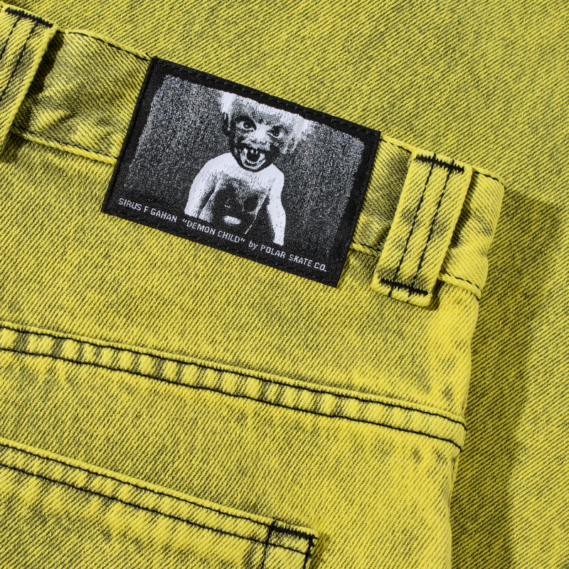 Polar Big Boy Jeans Demon Child Lemon Black