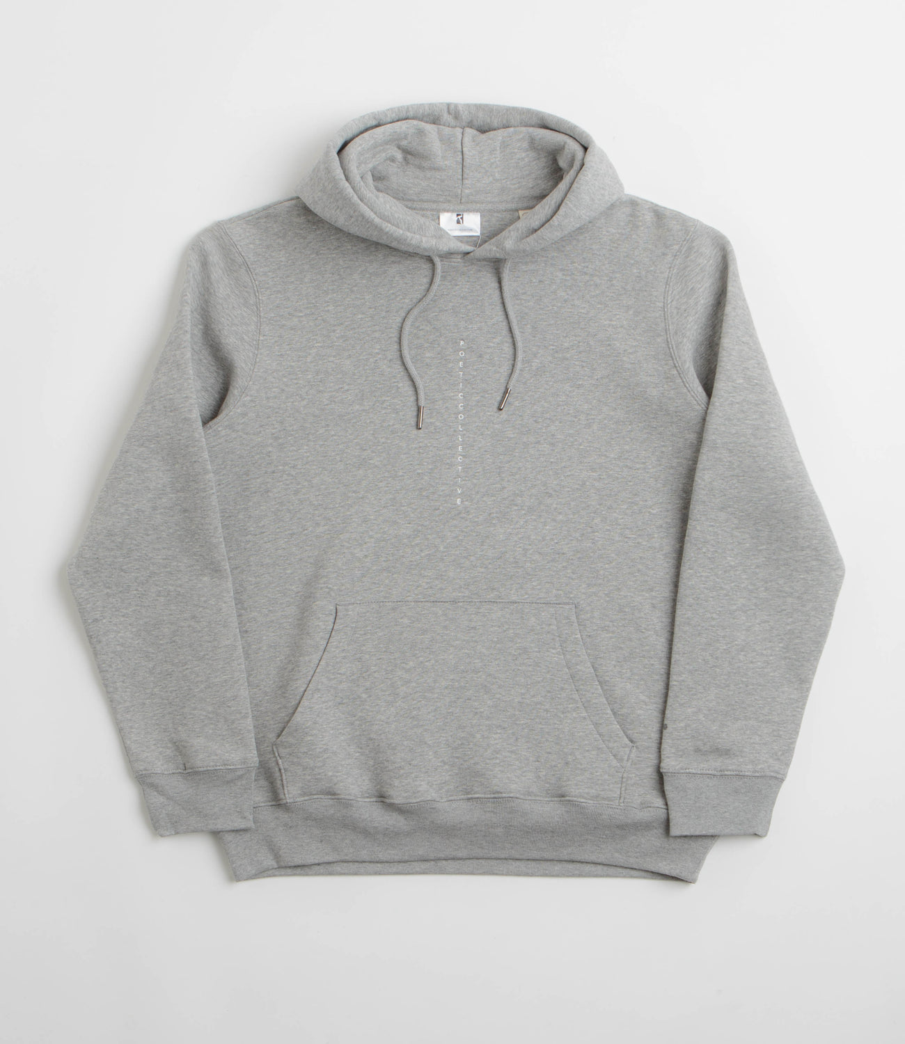 Poetic Shaped Collage Hoodie Heather Grey