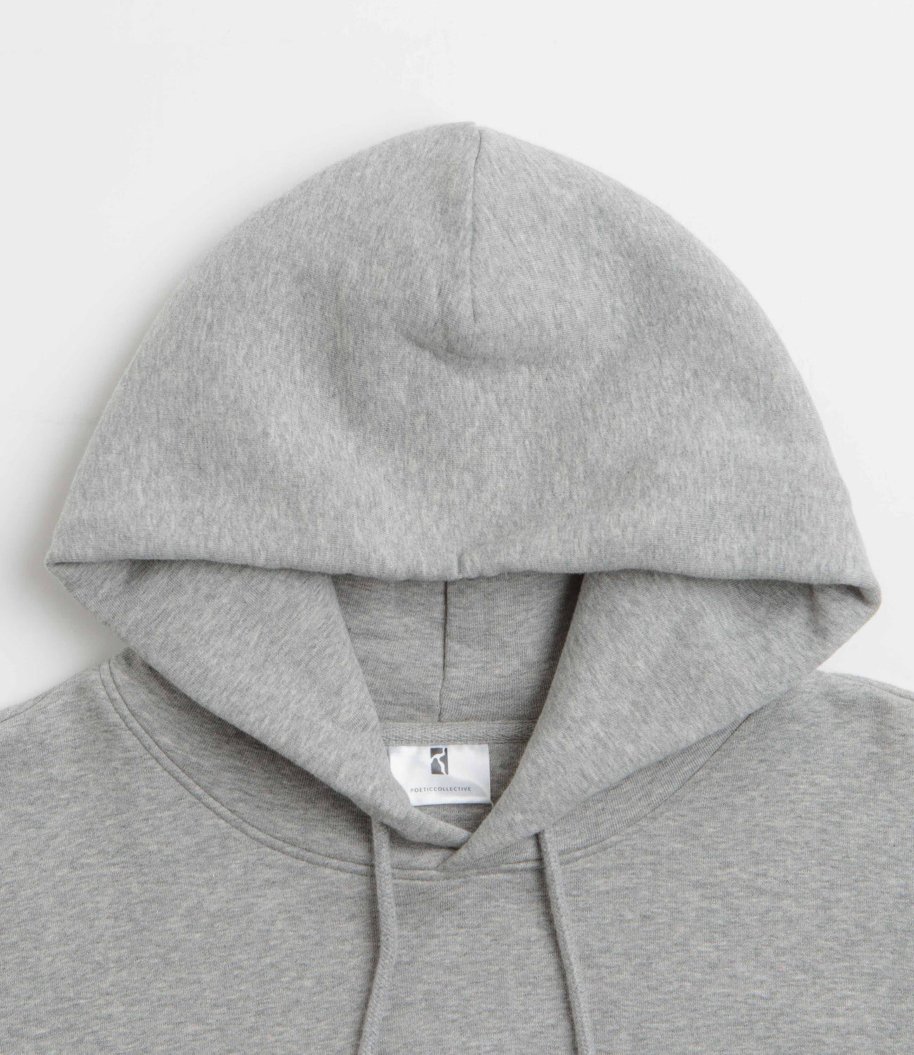 Poetic Shaped Collage Hoodie Heather Grey