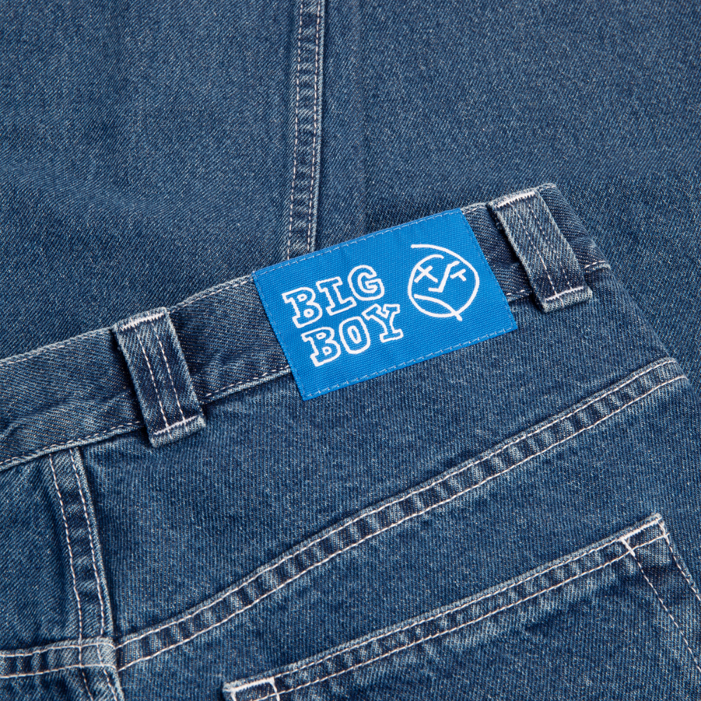 Polar Big Boy Pants OG LOGO (Blue Wash)
