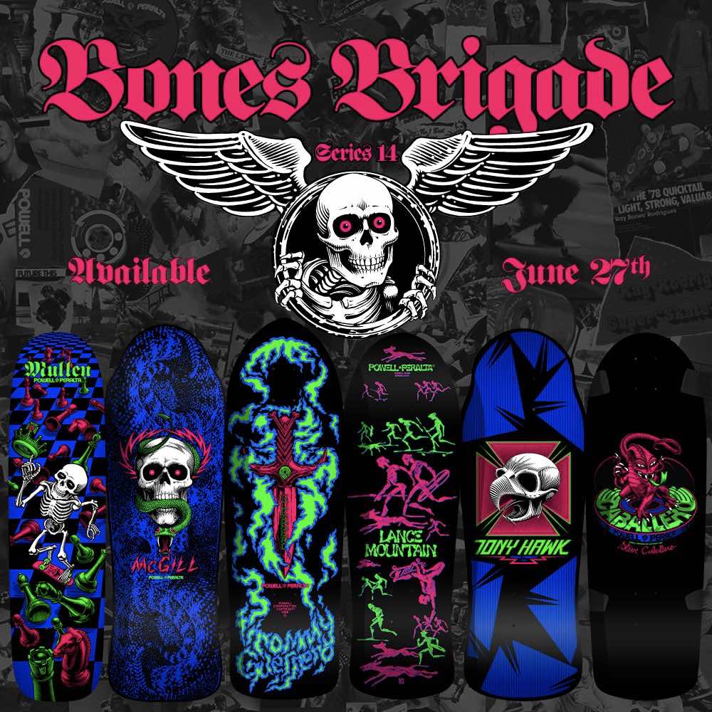 Powell Peralta Bones Brigade Series 14 Tommy Guerrero Blacklight 9.75 Inch