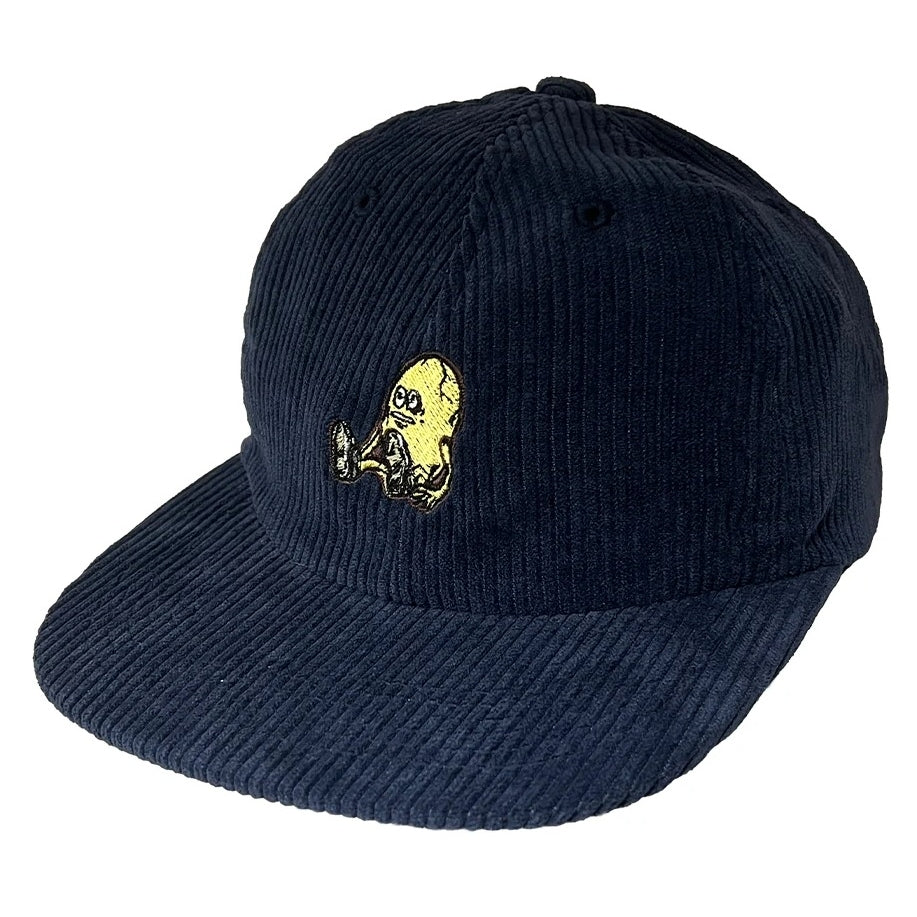 Heroin Egg Corduroy Snapback Cap Navy