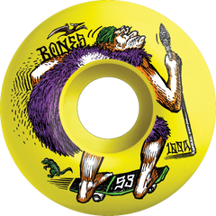 Bones Wheels Neonderthal 100’s 52mm V4 OG Formula Yellow