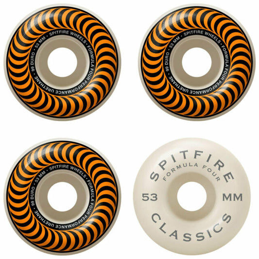 Spitfire Wheels F4 101 Classic Orange 53mm