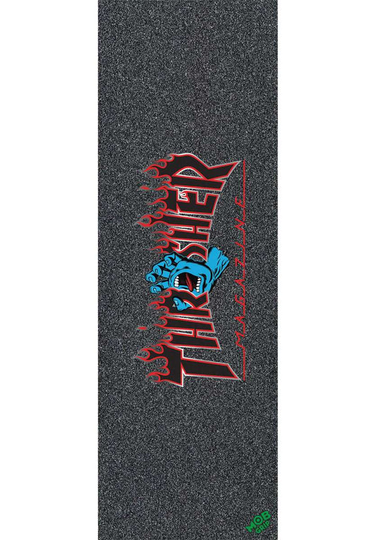 Mob Griptape Thrasher Screaming Hand Flame Logo 11 Inch