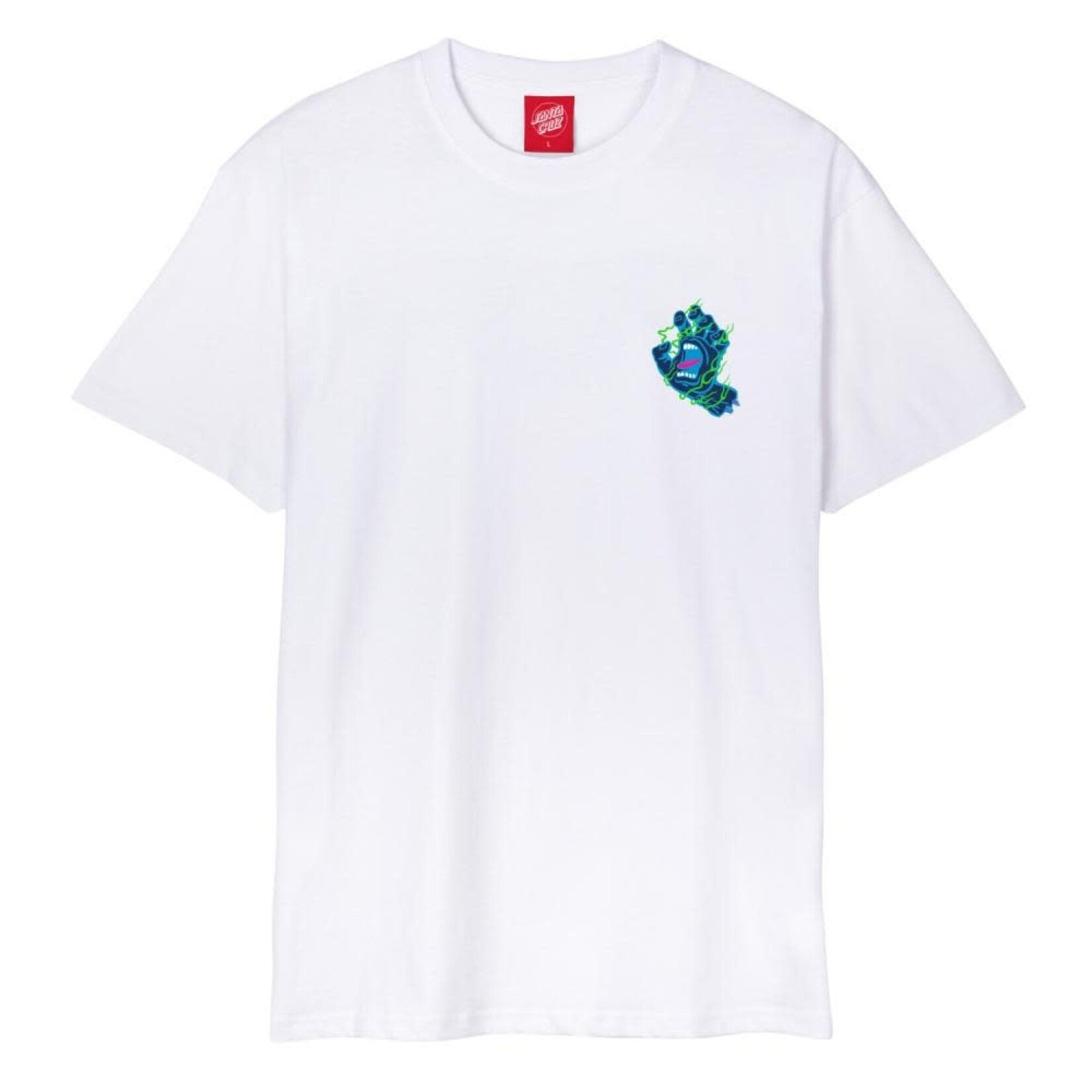 Santa Cruz Inferno Hand Tee White