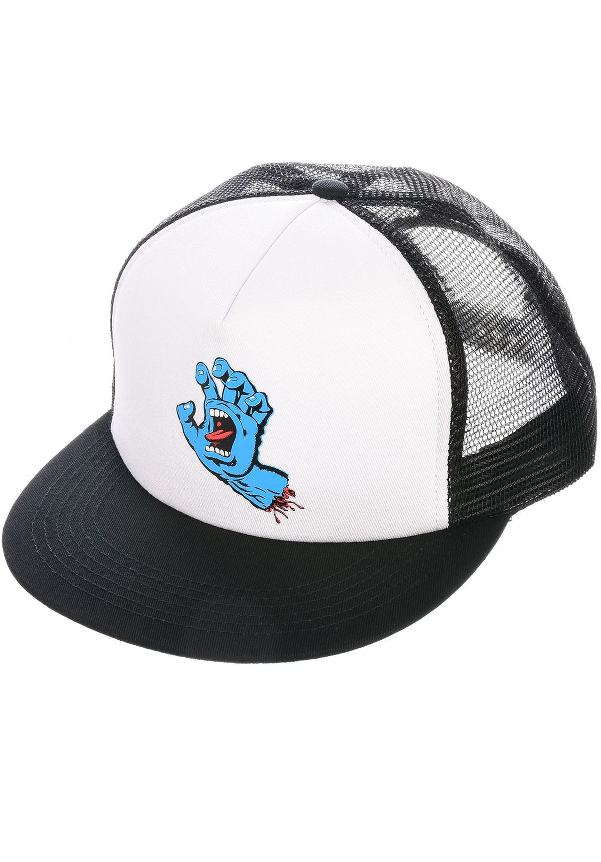 Santa Cruz - Classic Hand Mesh Trucker Cap White/Black
