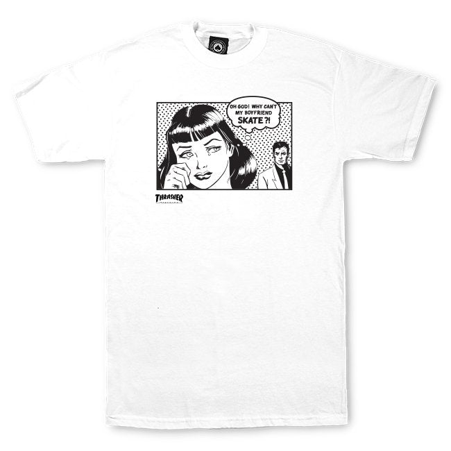 Thrasher - Boyfriend Tee White