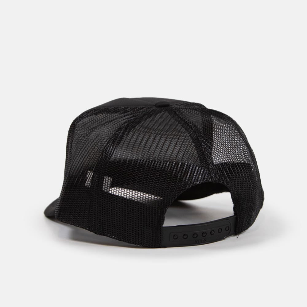 Thrasher Cap Who Cares By Neckface Black Trucker