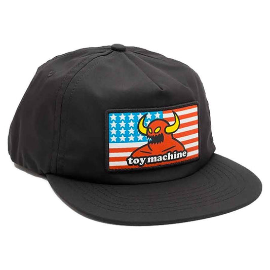 Toy Machine Unstructured American Monster Cap Black