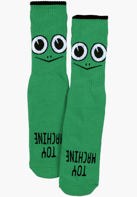 TOY MACHINE TURTLE FACE YOUTH SOCK GREEN