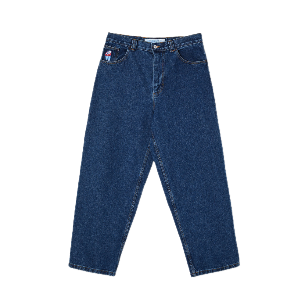 Polar Big Boy Pants OG LOGO (Blue Wash)