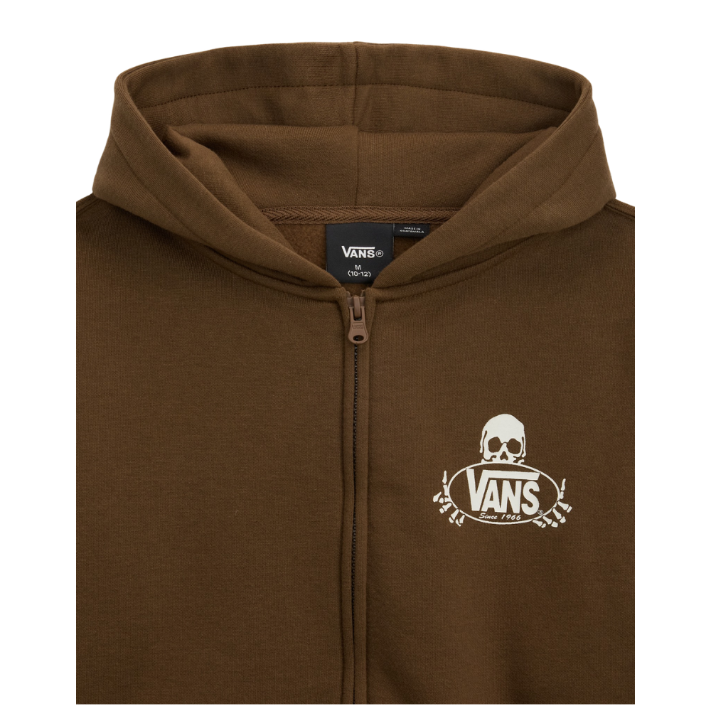 VANS Framework YOUTH PULLOVER ZIP HOODIE BOY Vintage Cocoa