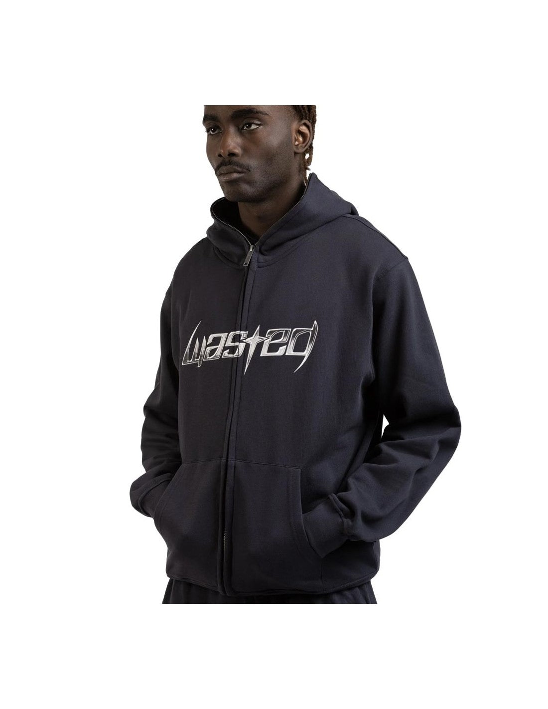 Wasted Paris Blade Balaclava Zip Hoodie - Night Blue