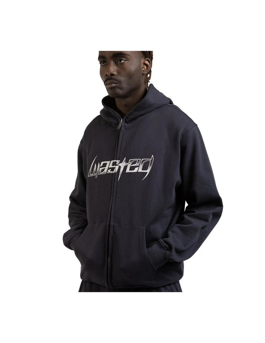 Wasted Paris Blade Balaclava Zip Hoodie - Night Blue