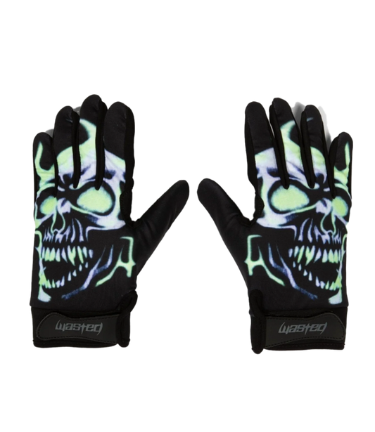 Wasted Paris Skull Gloves L/XL