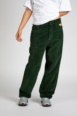 HomeBoy X-Tra Baggy Cord Pants Forest Green