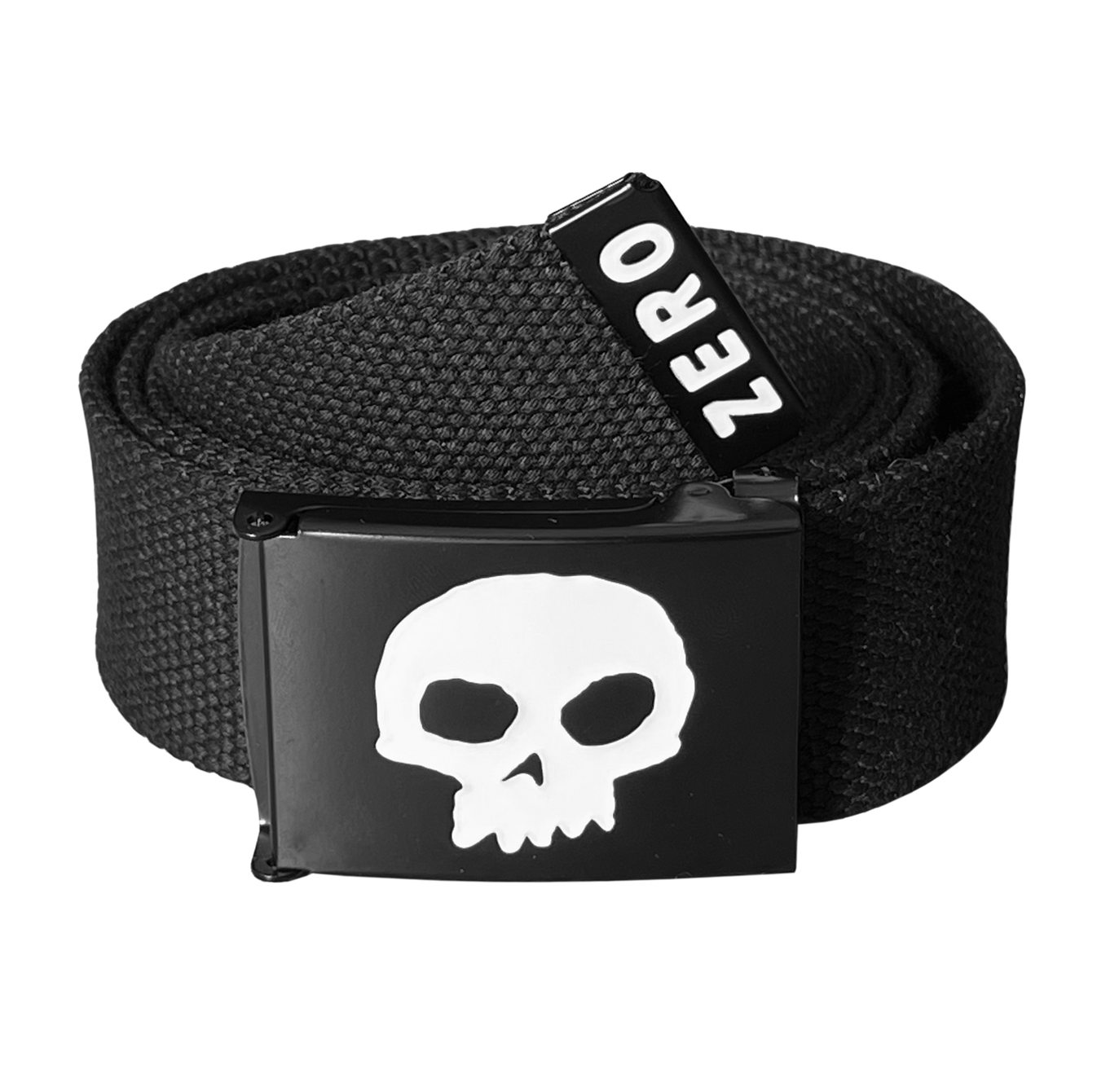 Zero Single Skull Web Belt Black/White OS