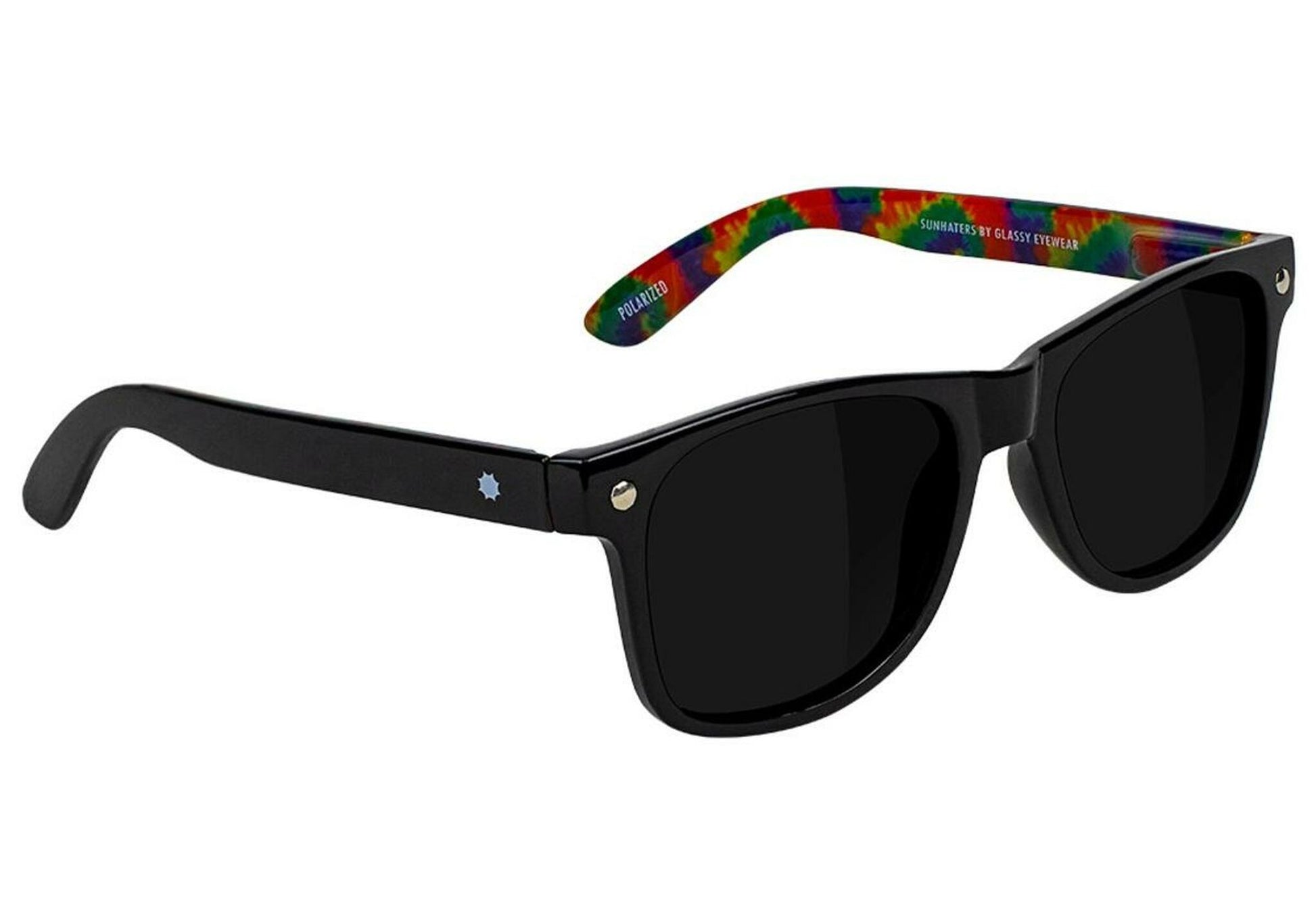 Glassy - Leonard Polarised Black Tie Dye