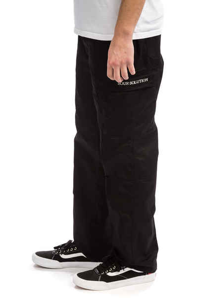 Sour City Safari Cargo Pants Black