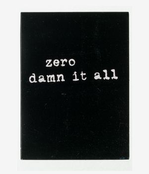 Zero Damn It All - DVD