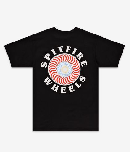 Spitfire OG Classic Fill Tee Black/Red