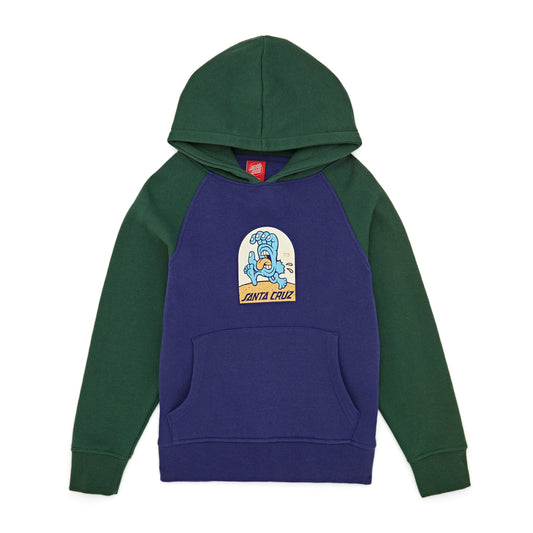 Santa Cruz Beach Bum Hand Youth Hood Cedar/Navy
