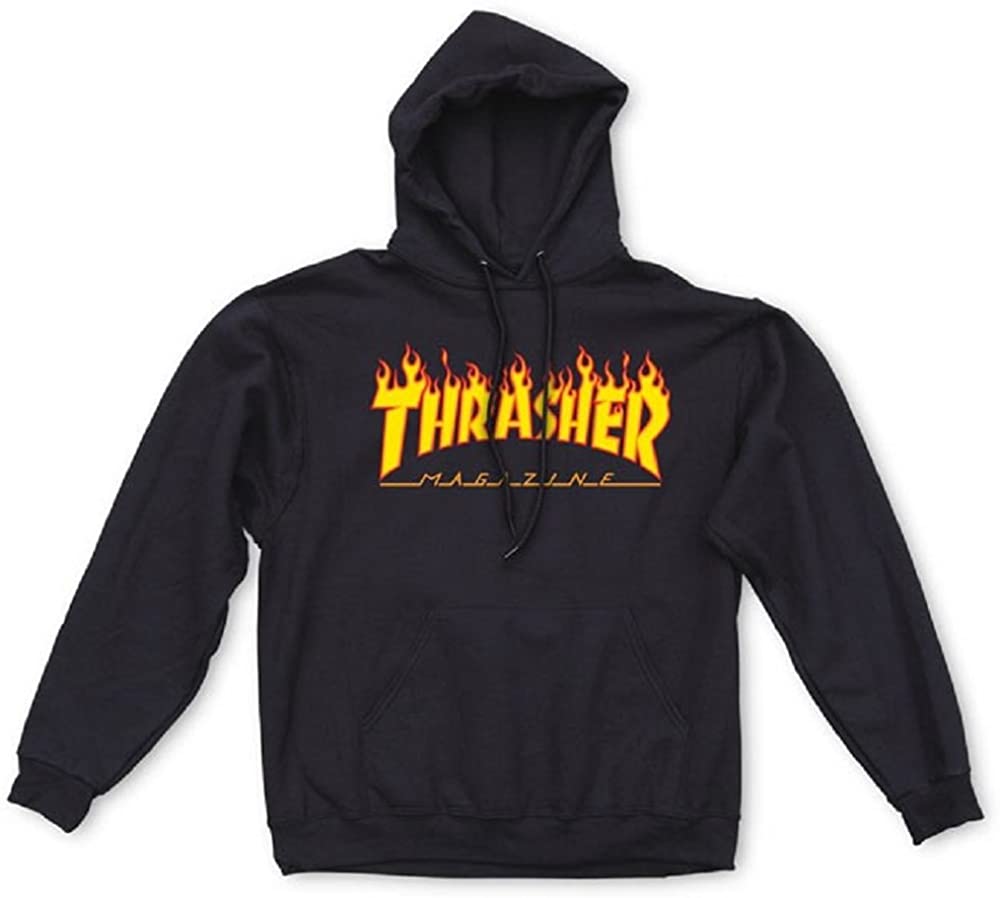 Thrasher Flame Logo Hood Black
