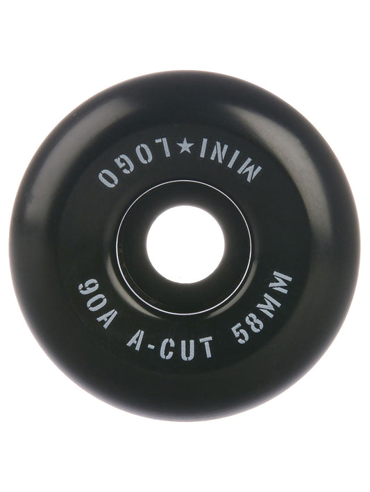Mini Logo A-Cut 53mm 90a Wheels Black (Soft Wheels)
