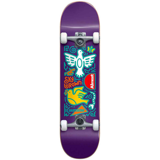 Almost Skateistan Sky Doodle Purple Complete 7.875
