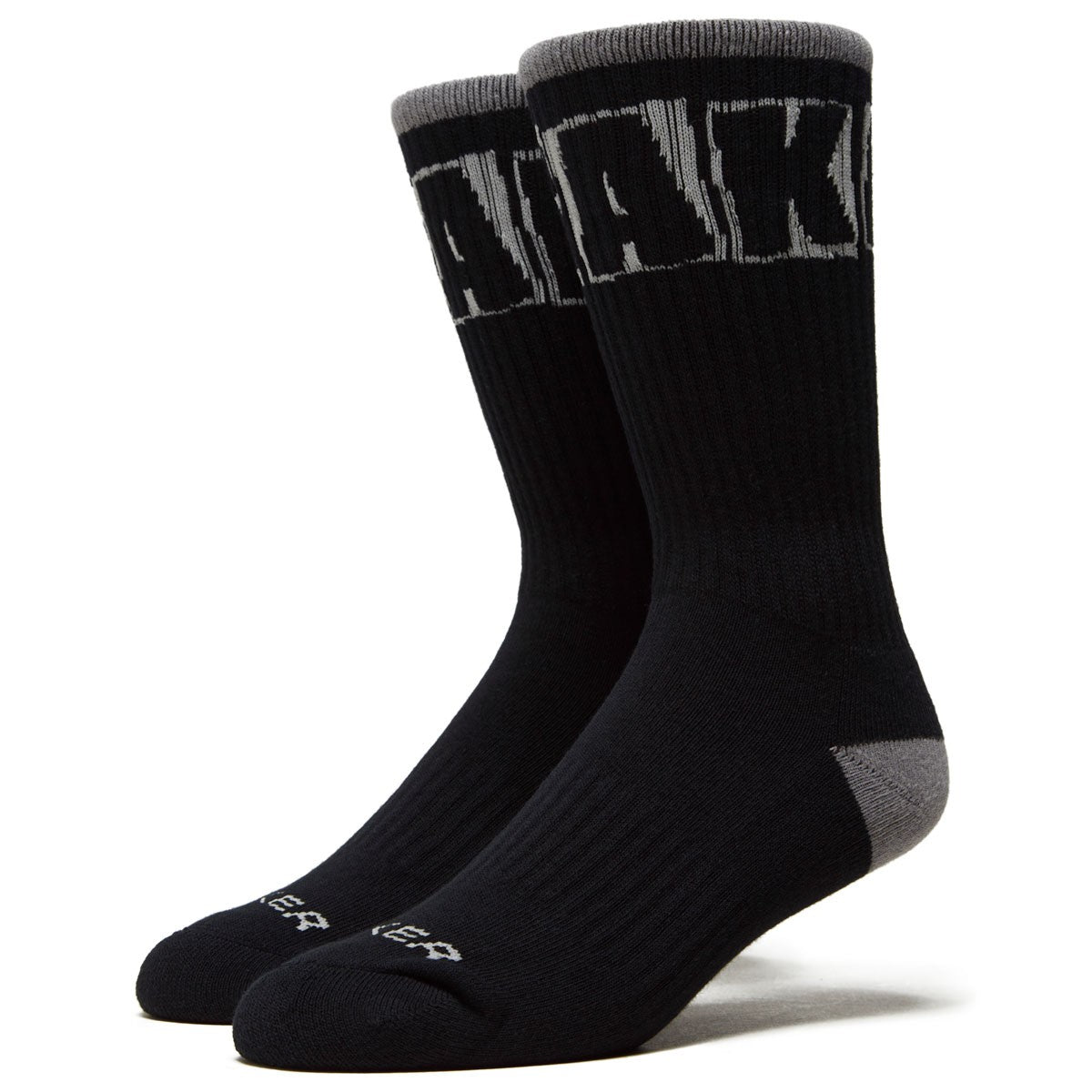 Baker Socks Brand Logo Black/Grey