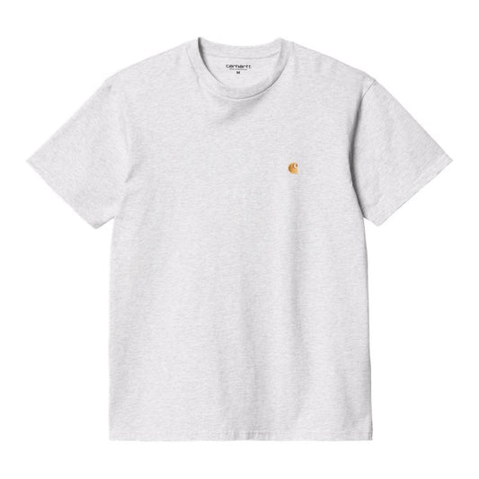 Carhartt WIP Chase Tee Ash Grey Heather / Gold