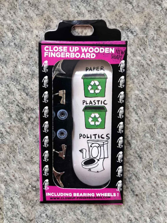 Close Up Collapse Paper Plastic Politics Complete Fingerboard