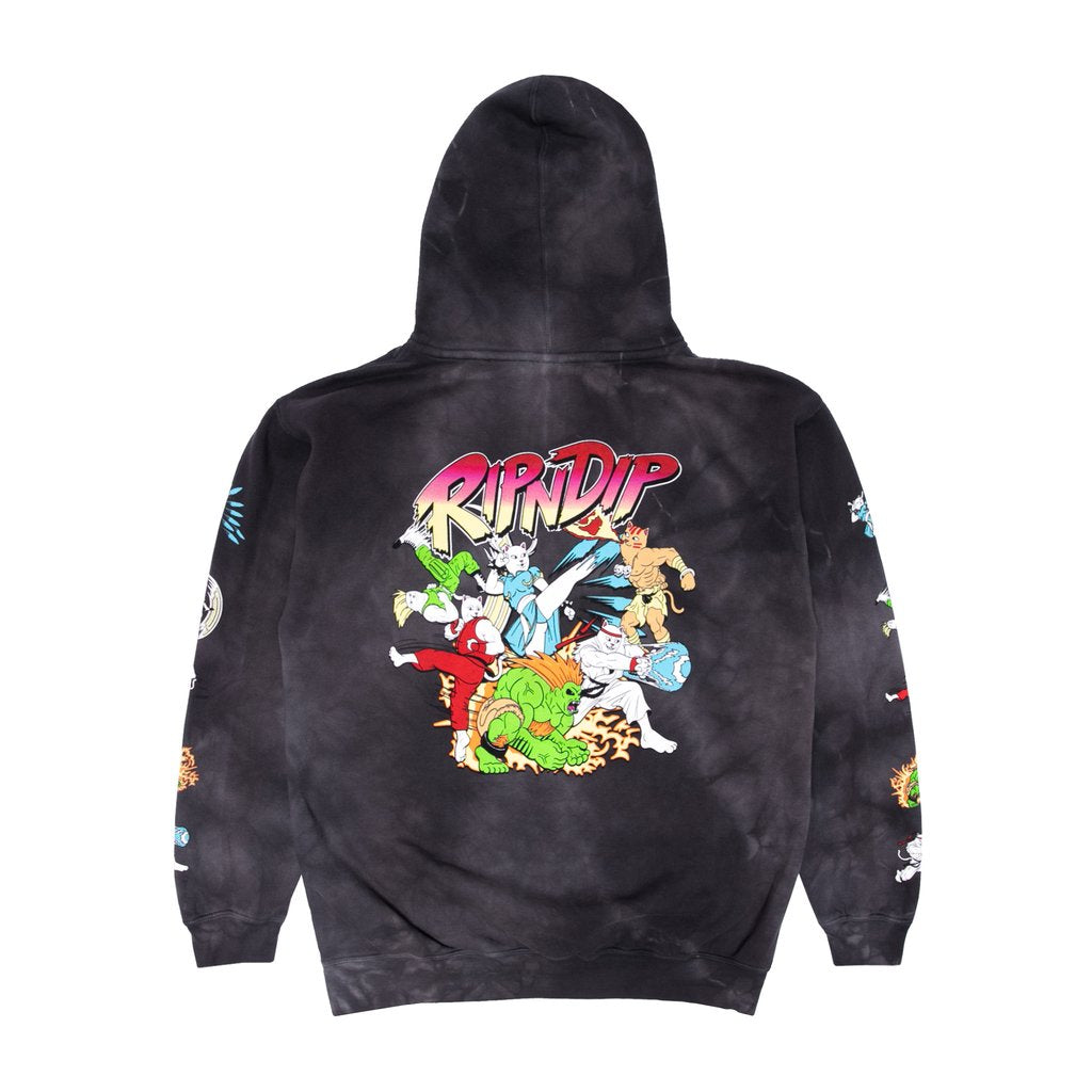 Ripndip Nerm Fighter Hoodie Black Lightning Wash