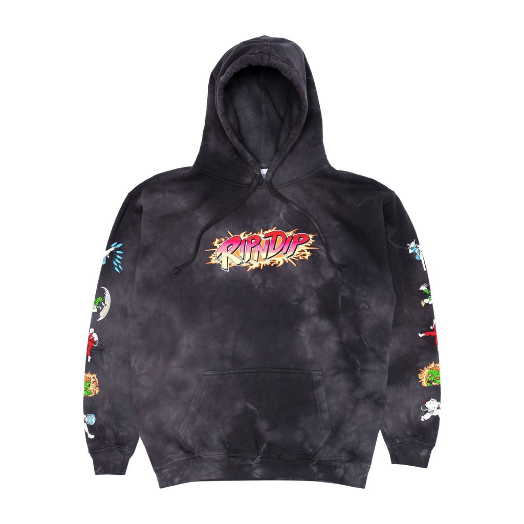 Ripndip Nerm Fighter Hoodie Black Lightning Wash