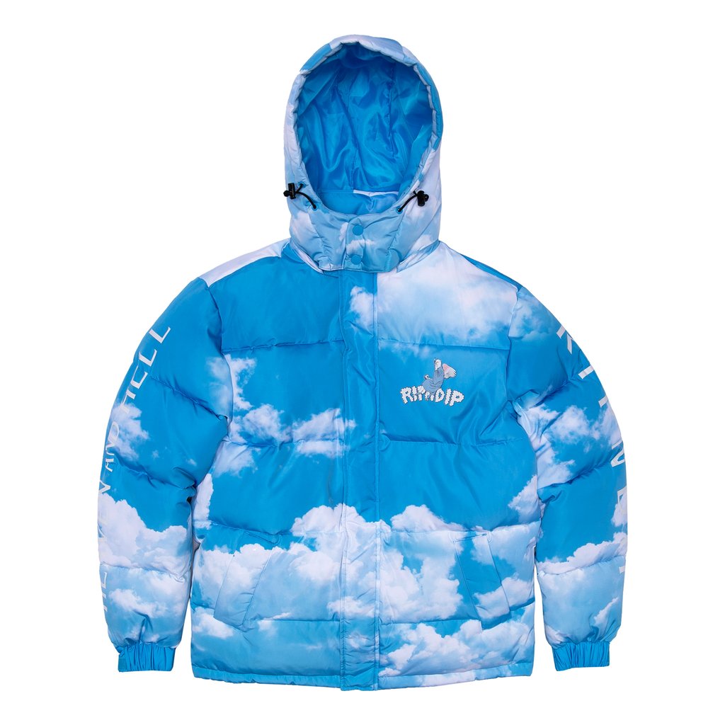 Ripndip Heaven And Hell Puffer Jacket Blue