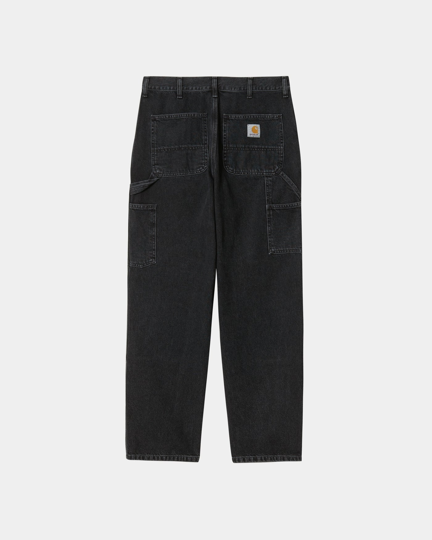 Carhartt WIP Double Knee Washed Black Jeans Organic