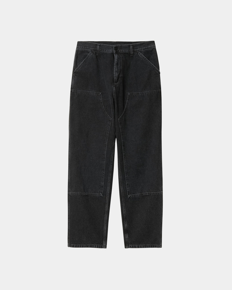 Carhartt WIP Double Knee Washed Black Jeans Organic