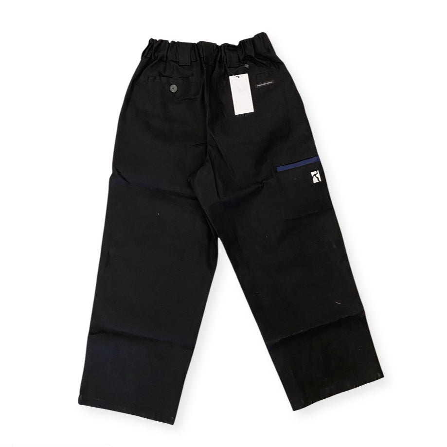 Poetic Painter Pants Black w. Navy Pockets